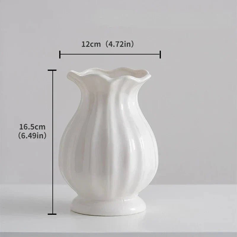 Hommfer - Vase Céramique Blanche Minimaliste - Hommfer