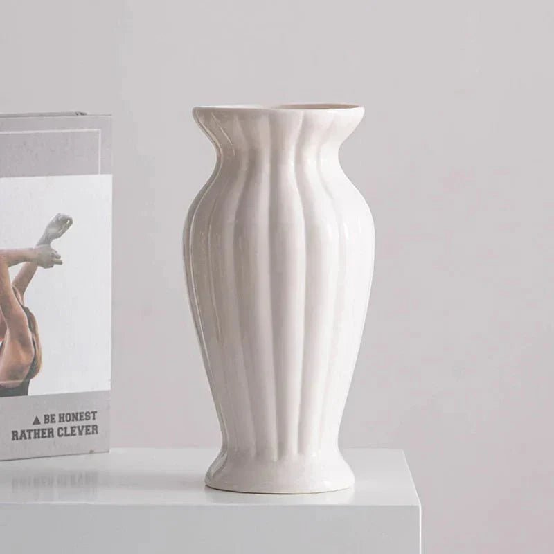 Hommfer - Vase Céramique Blanche Minimaliste - Hommfer