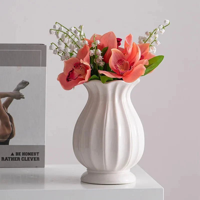 Hommfer - Vase Céramique Blanche Minimaliste - Hommfer