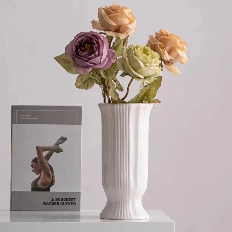 Hommfer - Vase Céramique Blanche Minimaliste - Hommfer