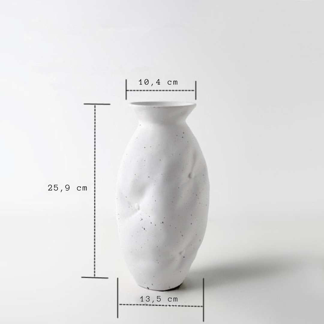 Hommfer – Vase Céramique Drapée Organique pour le Salon - Hommfer