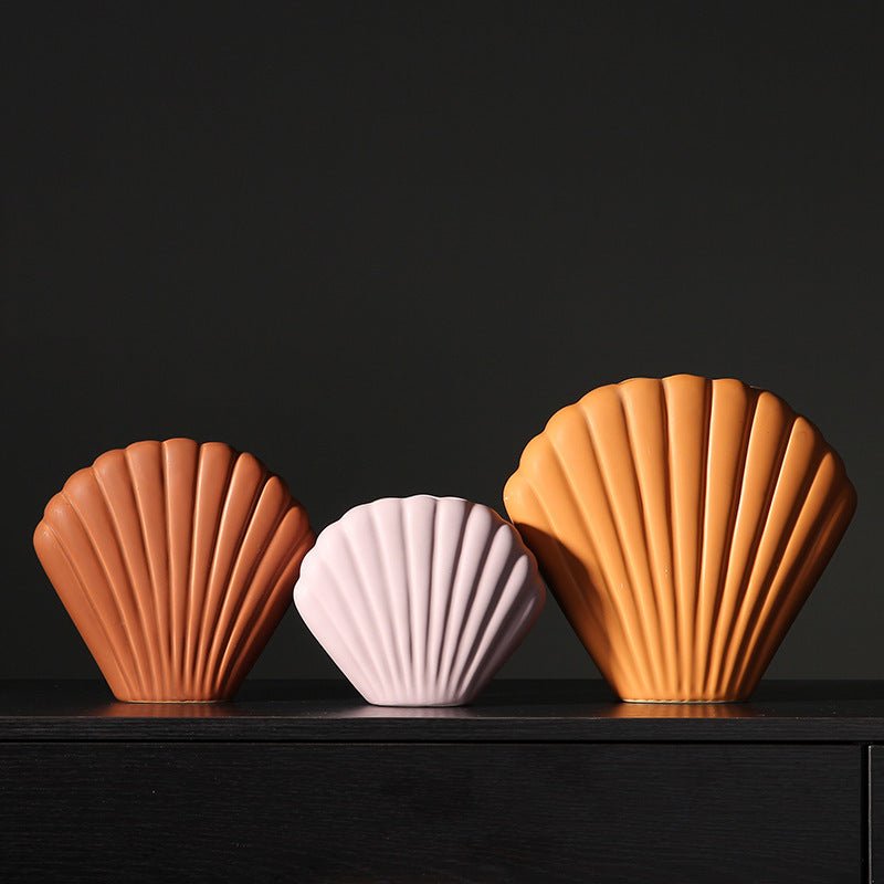 Hommfer – Vase Céramique Style Nordique en Forme de Coquillage - Hommfer