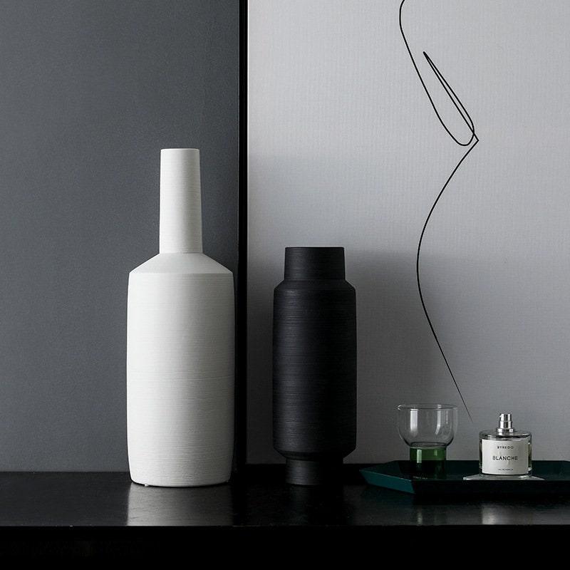 Hommfer – Vase Décoratif Minimaliste en Céramique Style Art Déco - Hommfer