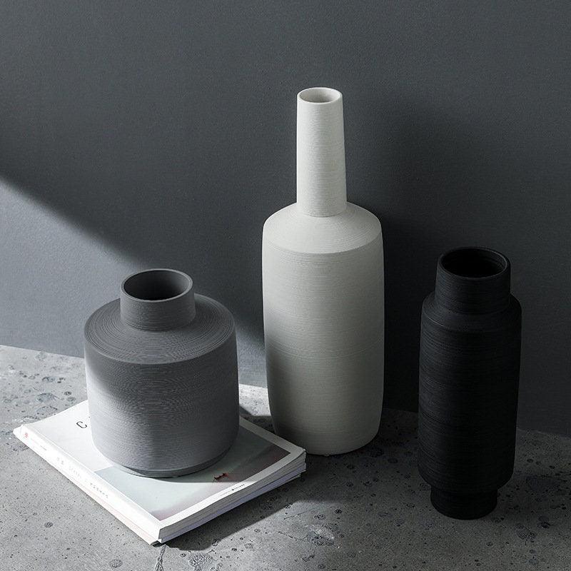 Hommfer – Vase Décoratif Minimaliste en Céramique Style Art Déco - Hommfer