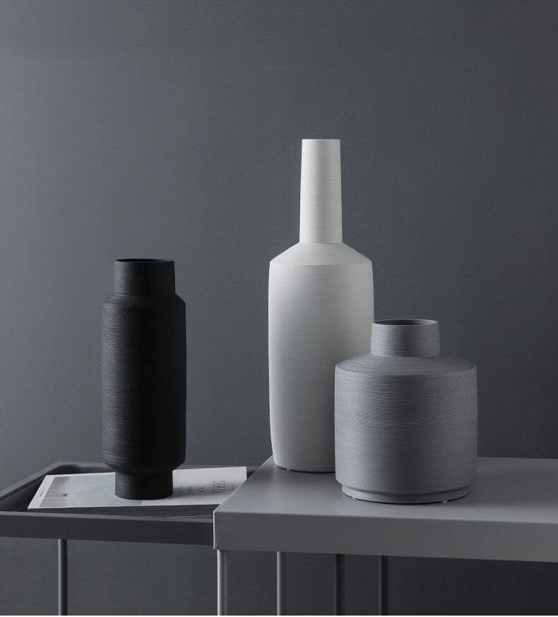 Hommfer – Vase Décoratif Minimaliste en Céramique Style Art Déco - Hommfer