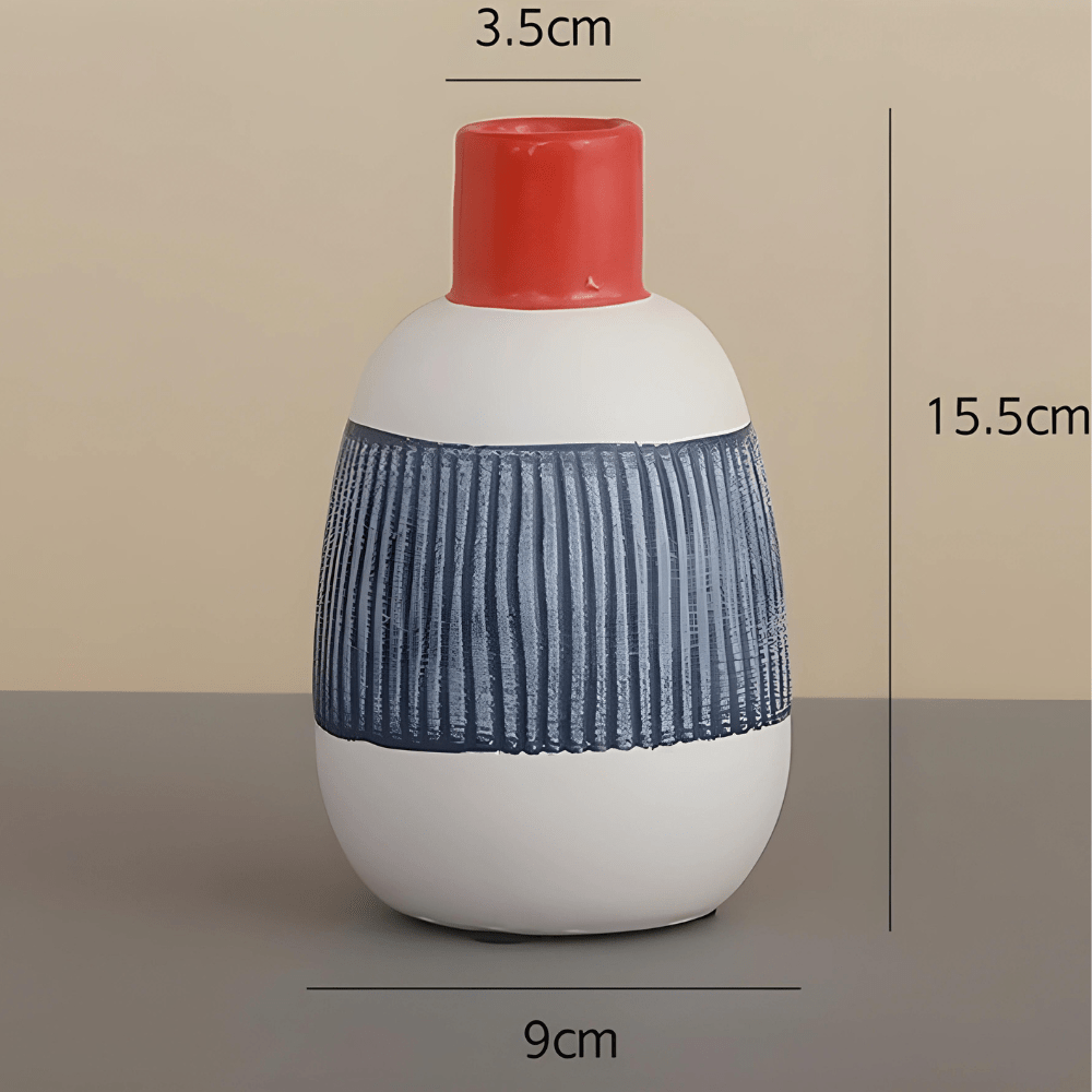 Hommfer – Vase en Céramique à Motifs Graphiques Dotta - Hommfer