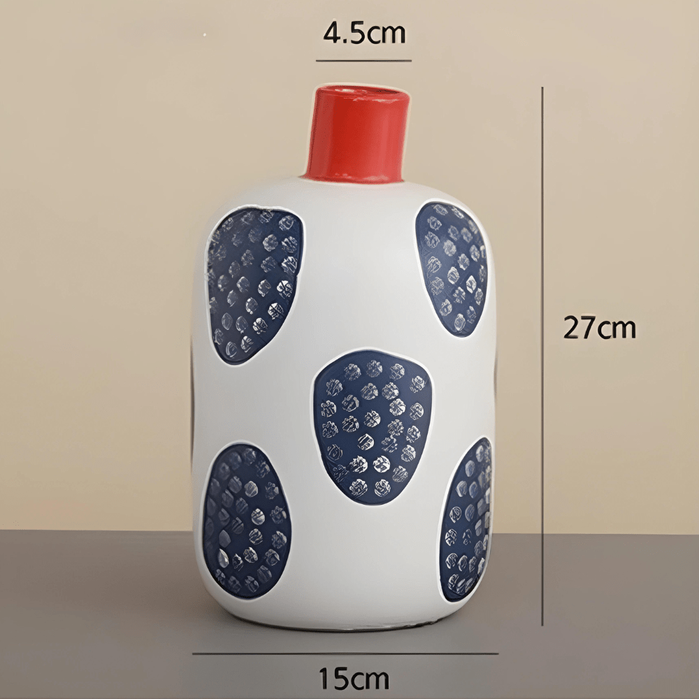 Hommfer – Vase en Céramique à Motifs Graphiques Dotta - Hommfer