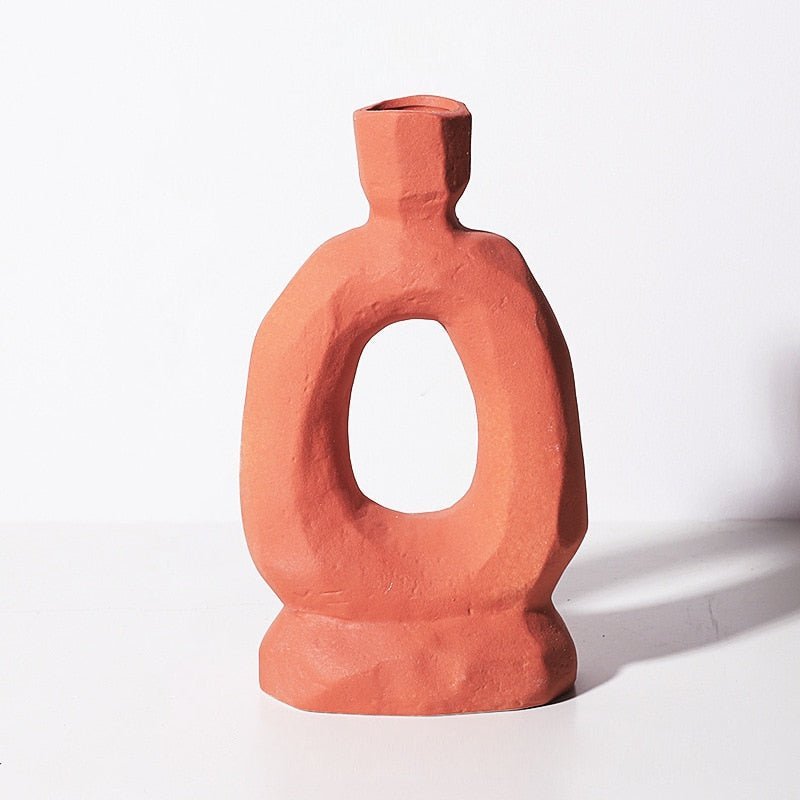 Hommfer – Vase en Céramique Texturée pour Décor de Salon - Hommfer