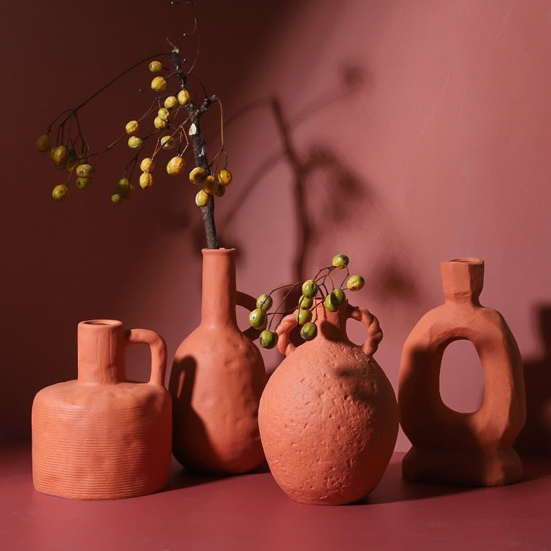 Hommfer – Vase en Céramique Texturée pour Décor de Salon - Hommfer