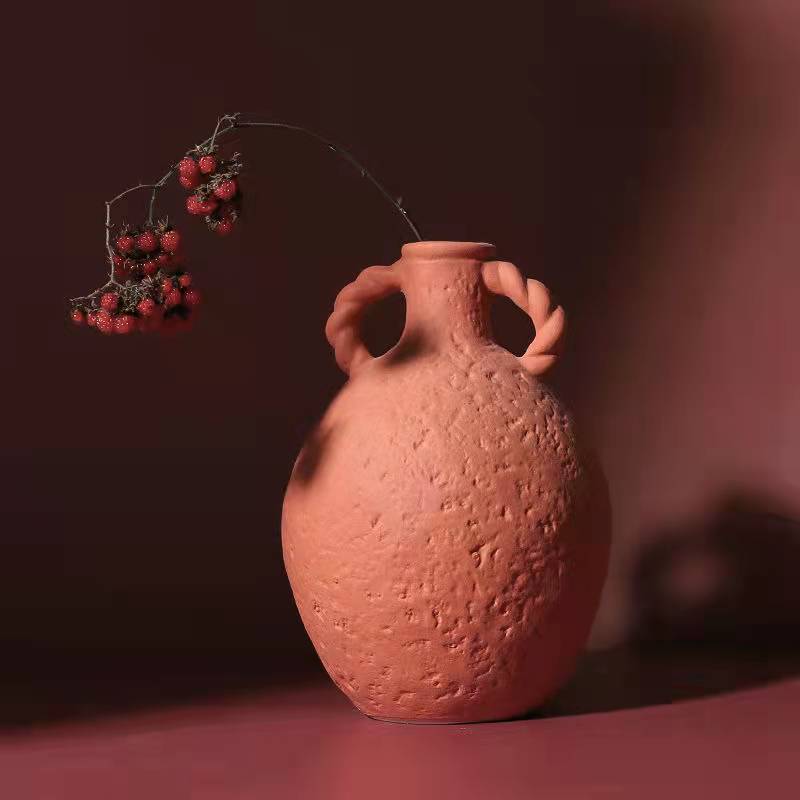 Hommfer – Vase en Céramique Texturée pour Décor de Salon - Hommfer