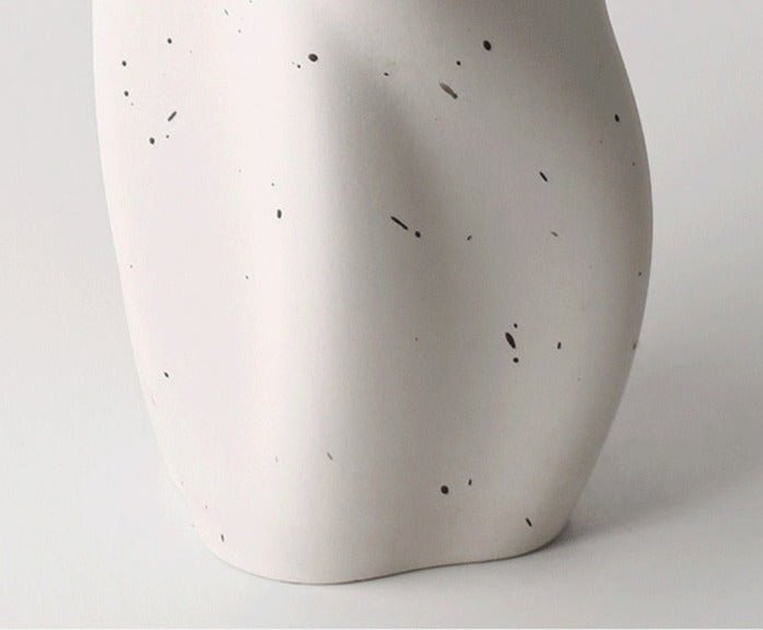 Hommfer – Vase en Céramique Torsadée Blanc et Bleu pour Salon - Hommfer