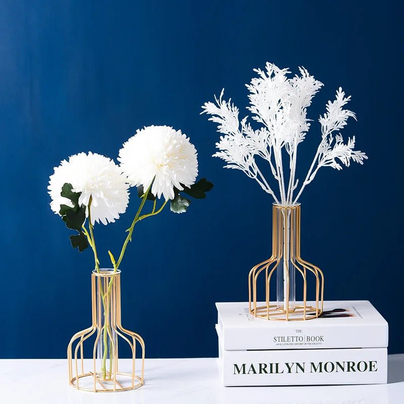 Hommfer - Vase en Fer Doré Scandinave - Hommfer