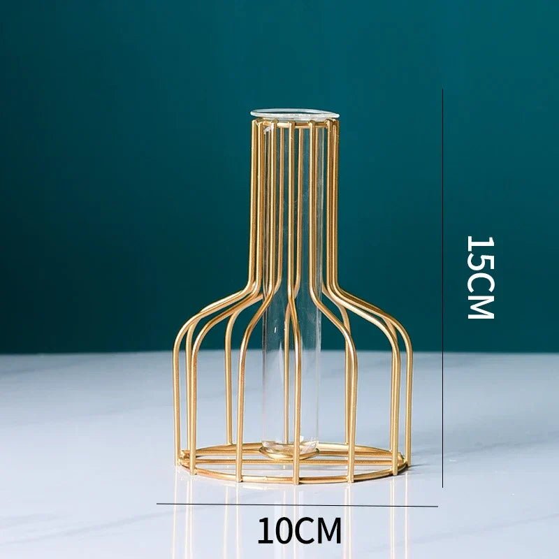 Hommfer - Vase en Fer Doré Scandinave - Hommfer