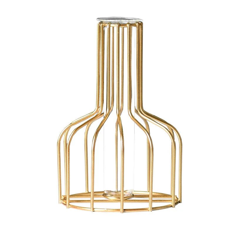Hommfer - Vase en Fer Doré Scandinave - Hommfer