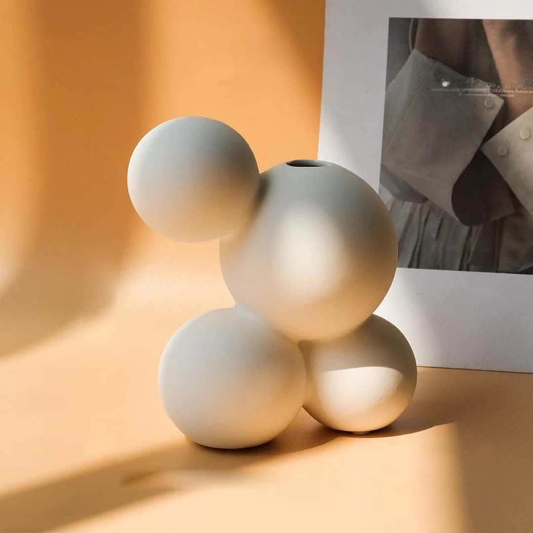 Hommfer - Vase en Porcelaine à Motifs - Hommfer