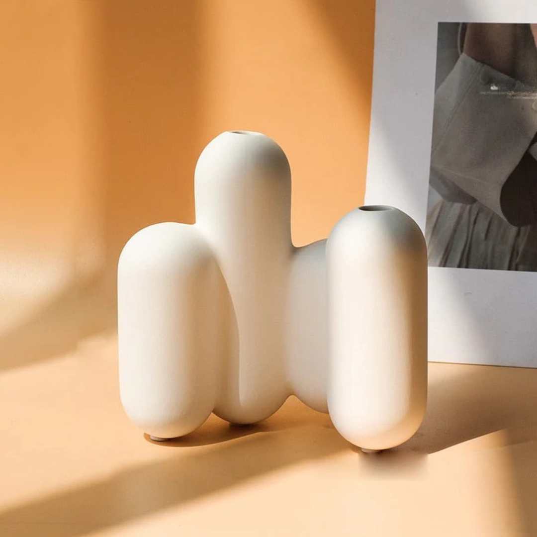 Hommfer - Vase en Porcelaine à Motifs - Hommfer