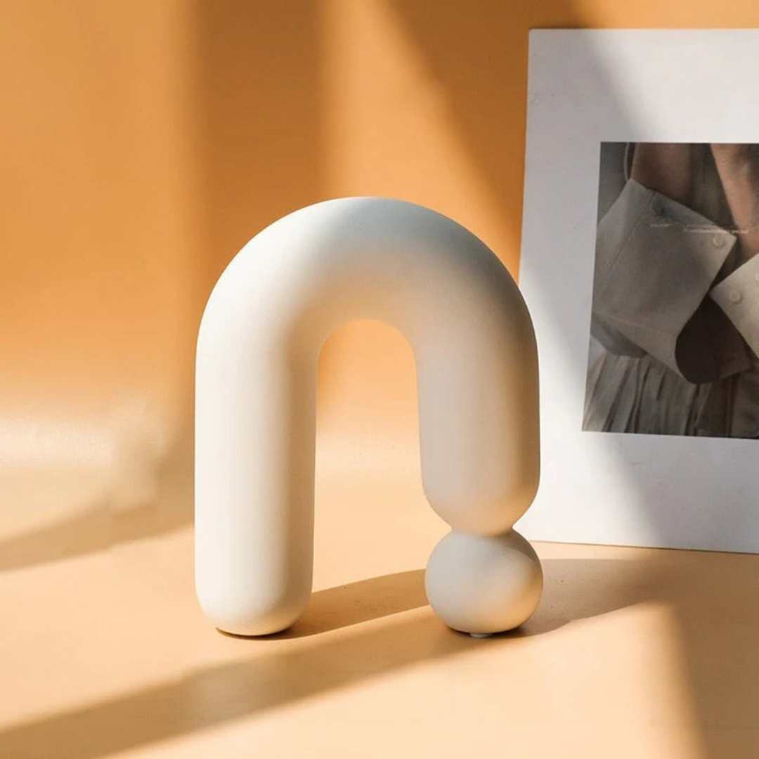 Hommfer - Vase en Porcelaine à Motifs - Hommfer