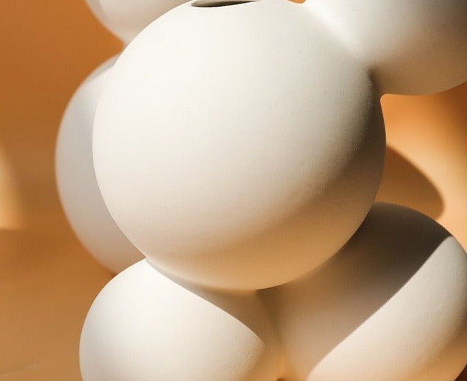 Hommfer - Vase en Porcelaine à Motifs - Hommfer