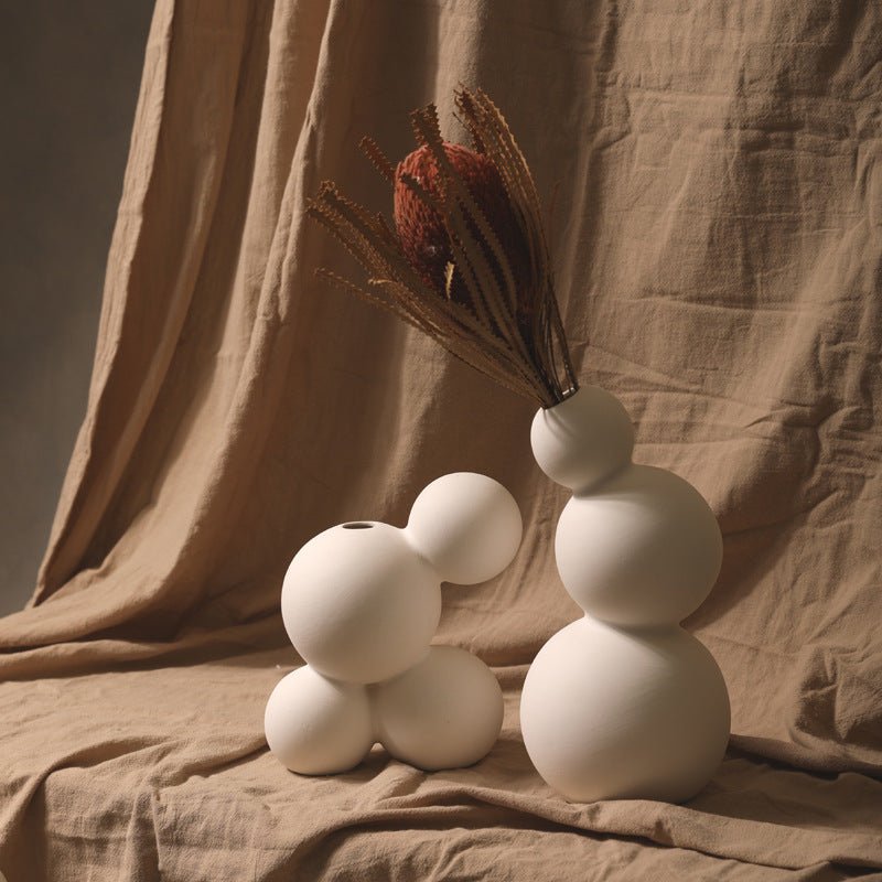 Hommfer - Vase en Porcelaine à Motifs - Hommfer