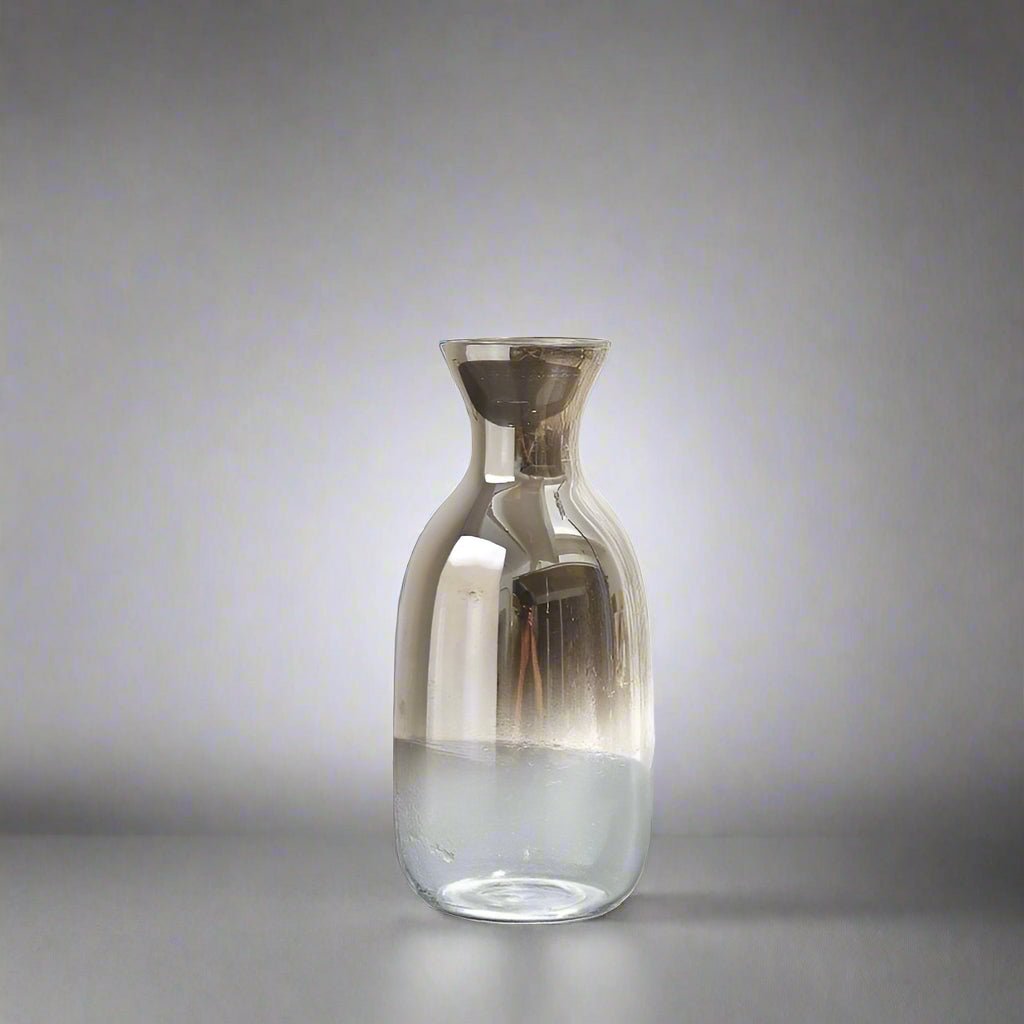 Hommfer – Vase en Verre Bicolore à Reflets Argentés - Hommfer