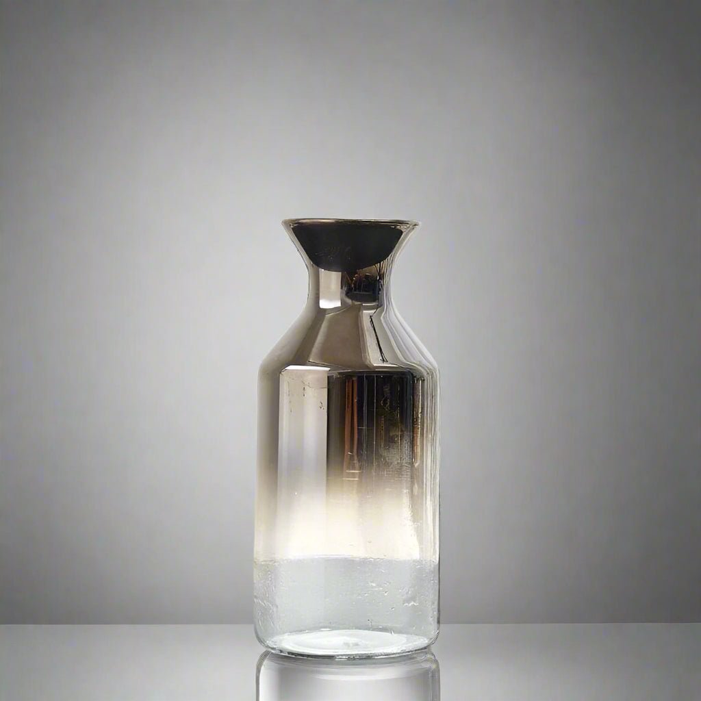 Hommfer – Vase en Verre Bicolore à Reflets Argentés - Hommfer