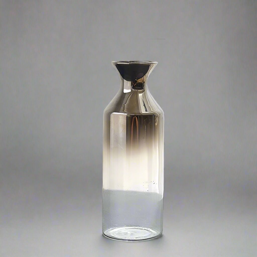 Hommfer – Vase en Verre Bicolore à Reflets Argentés - Hommfer