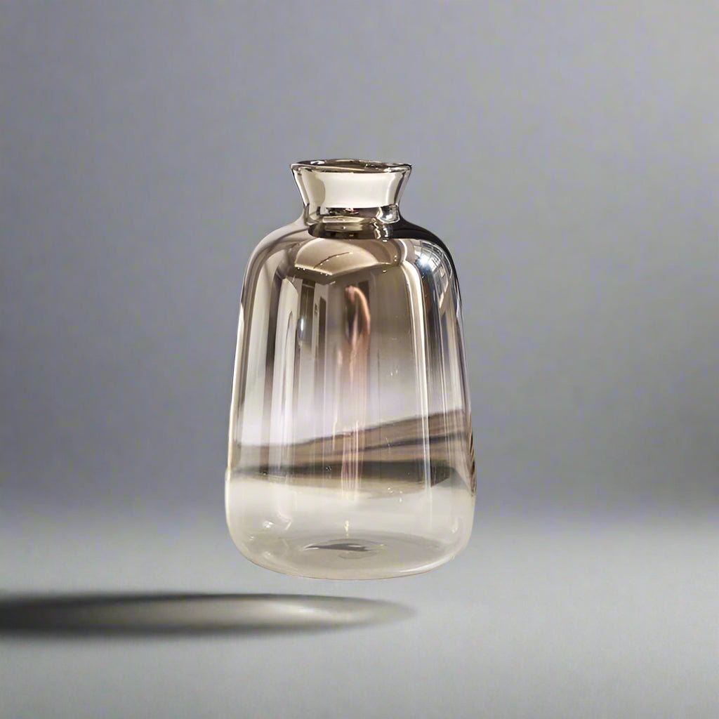Hommfer – Vase en Verre Bicolore à Reflets Argentés - Hommfer