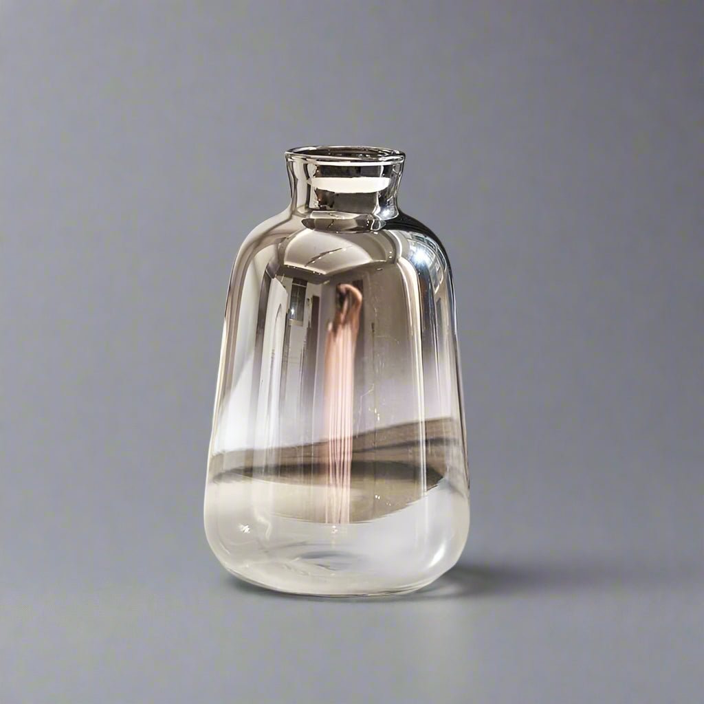 Hommfer – Vase en Verre Bicolore à Reflets Argentés - Hommfer