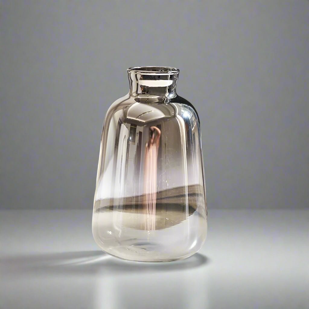 Hommfer – Vase en Verre Bicolore à Reflets Argentés - Hommfer