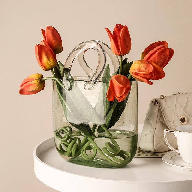 Hommfer – Vase en Verre Design Forme Sac à Main - Hommfer