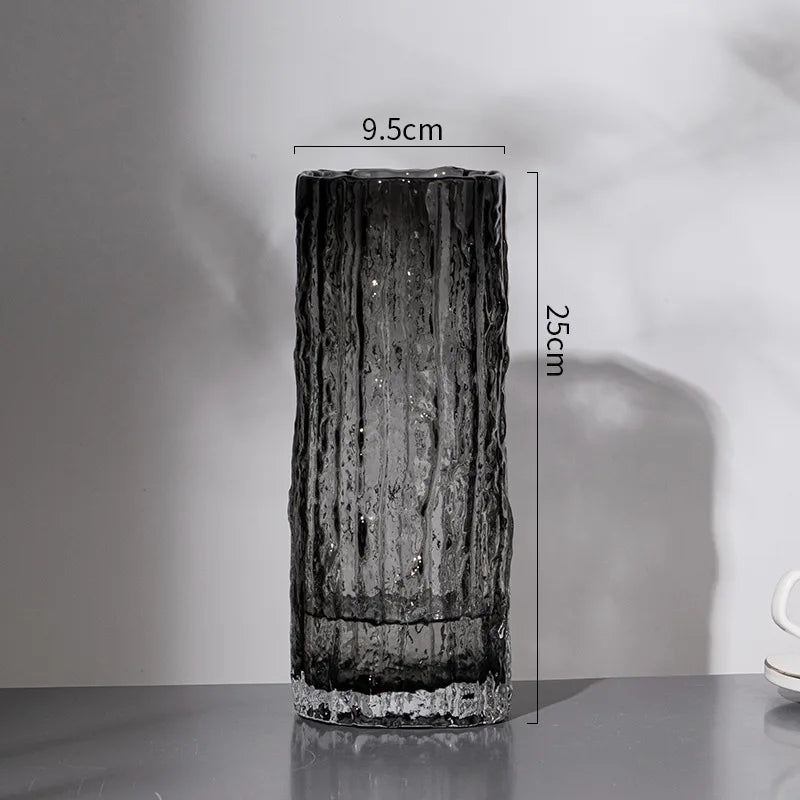 Hommfer - Vase en verre élégant 25 cm - Hommfer