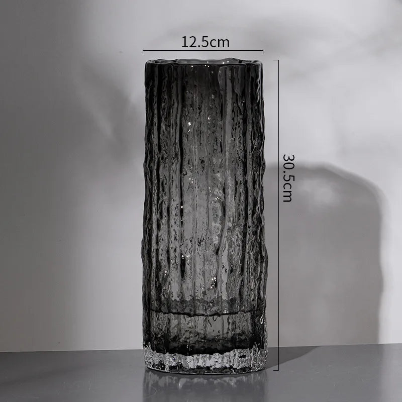 Hommfer - Vase en verre élégant 25 cm - Hommfer