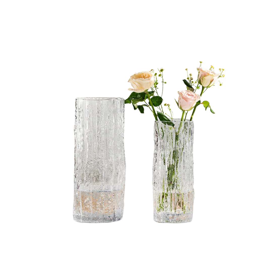 Hommfer - Vase en verre élégant 25 cm - Hommfer