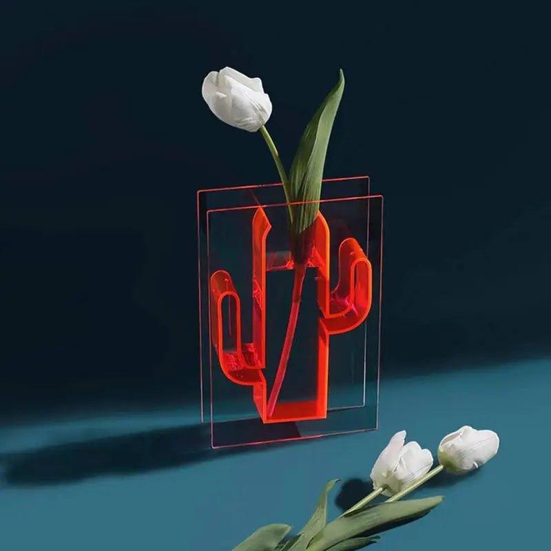 Hommfer – Vase et Organisateur de Bureau Cactus Néon - Hommfer
