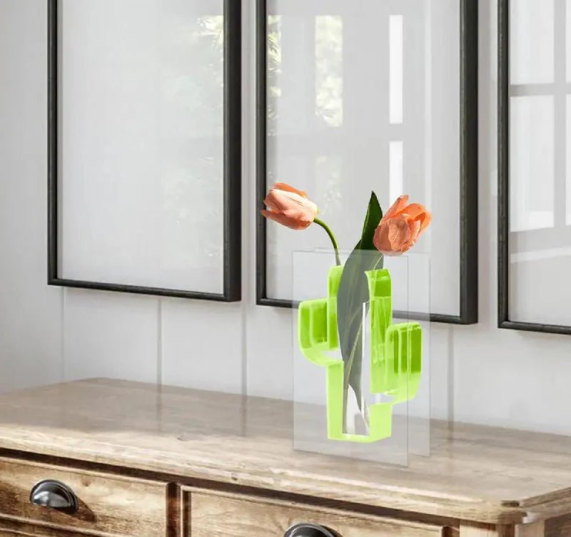 Hommfer – Vase et Organisateur de Bureau Cactus Néon - Hommfer