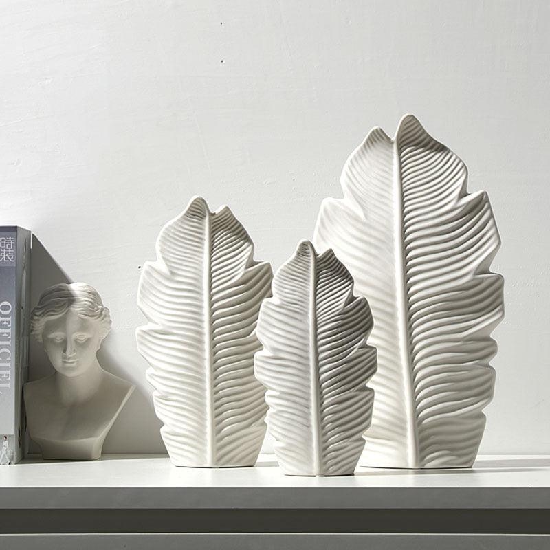 Hommfer – Vase Feuille en Céramique Style Nordique - Hommfer