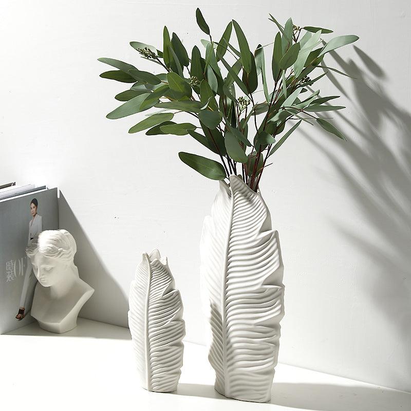 Hommfer – Vase Feuille en Céramique Style Nordique - Hommfer