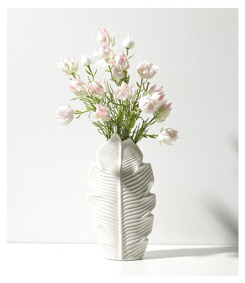 Hommfer – Vase Feuille en Céramique Style Nordique - Hommfer