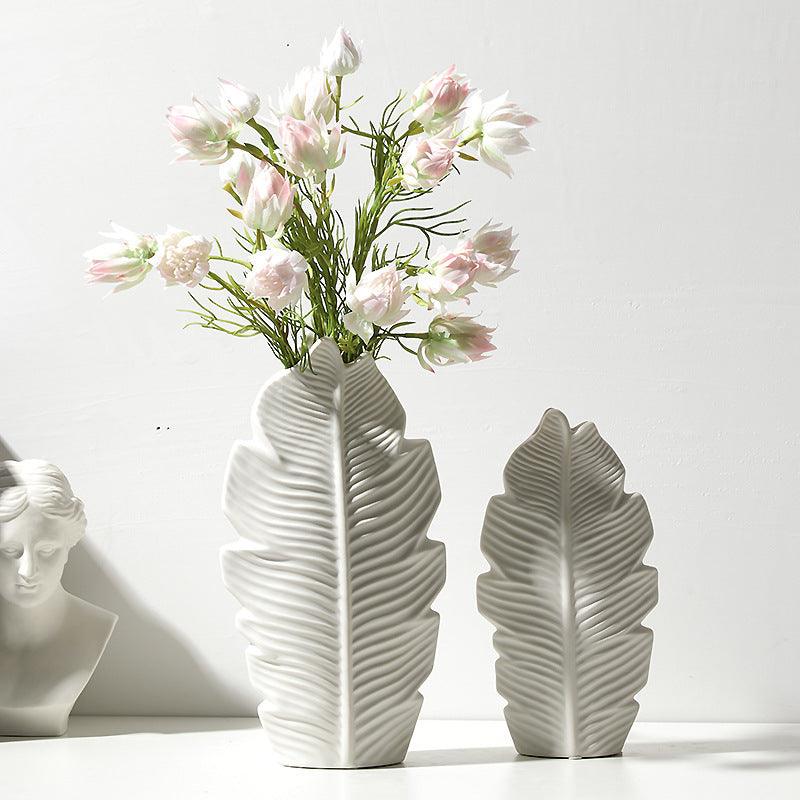 Hommfer – Vase Feuille en Céramique Style Nordique - Hommfer