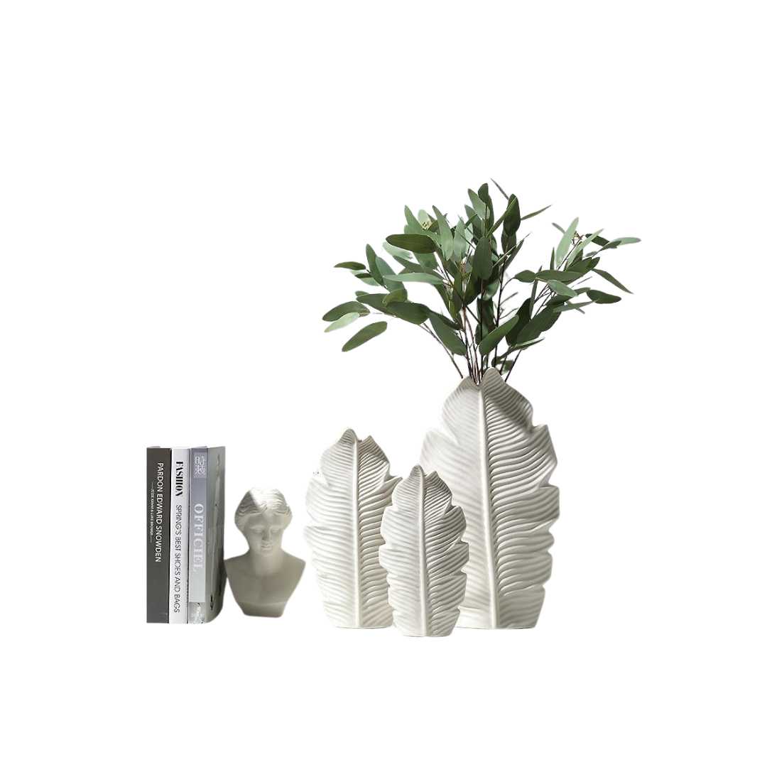Hommfer – Vase Feuille en Céramique Style Nordique - Hommfer