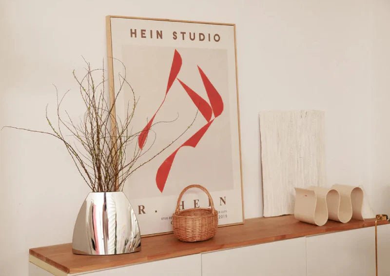 Hommfer – Vase Fleur Métallique Arc Brillant - Hommfer