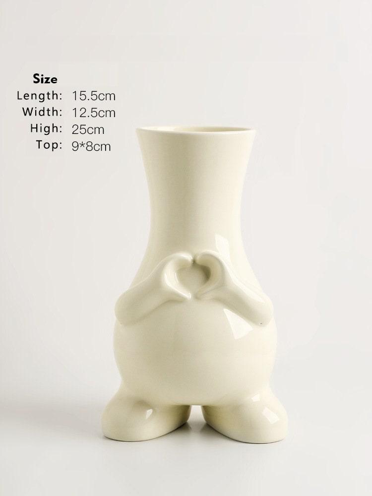 Hommfer – Vase Géométrique en Céramique Monochrome Moderne - Hommfer