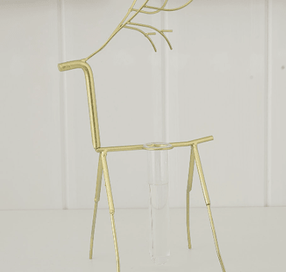 Hommfer – Vase Hydroponique Cerf en Fer Forgé - Hommfer