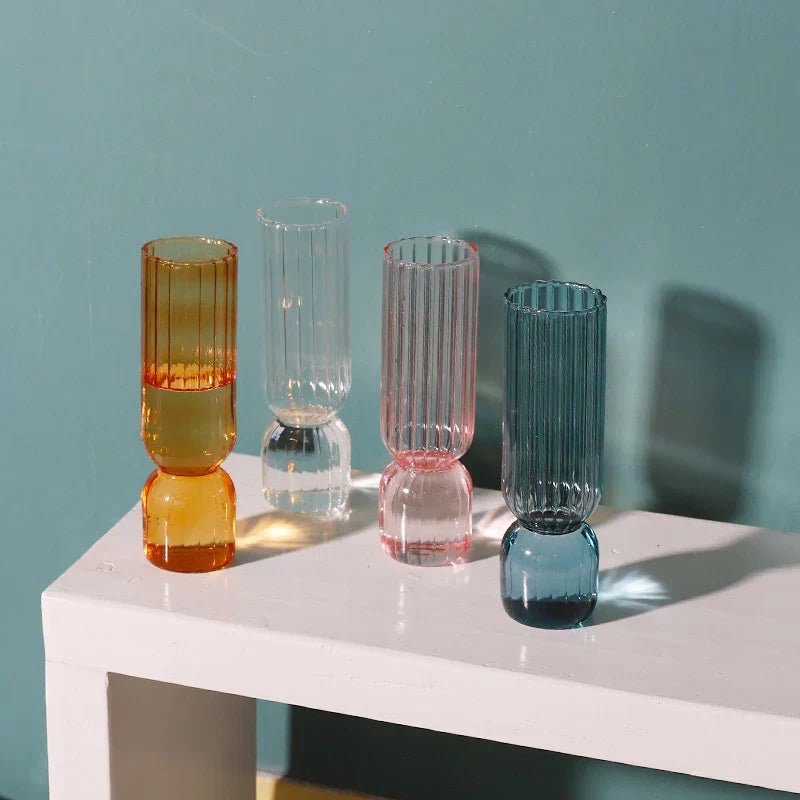 Hommfer - Vase Lumora en Verre – 17 cm - Hommfer