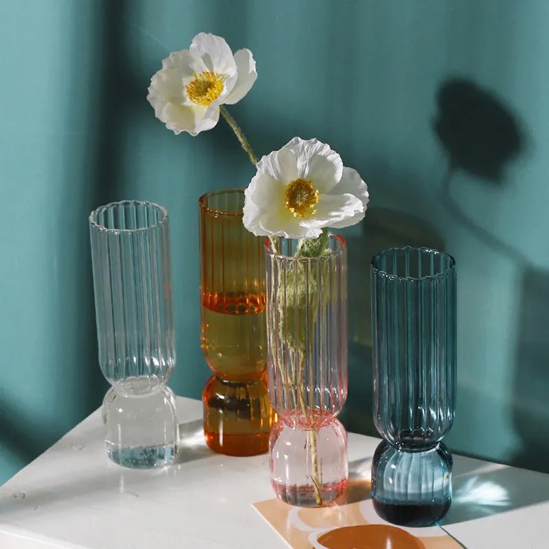 Hommfer - Vase Lumora en Verre – 17 cm - Hommfer