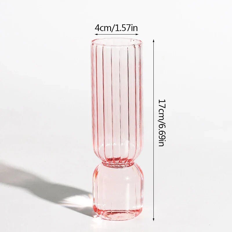 Hommfer - Vase Lumora en Verre – 17 cm - Hommfer