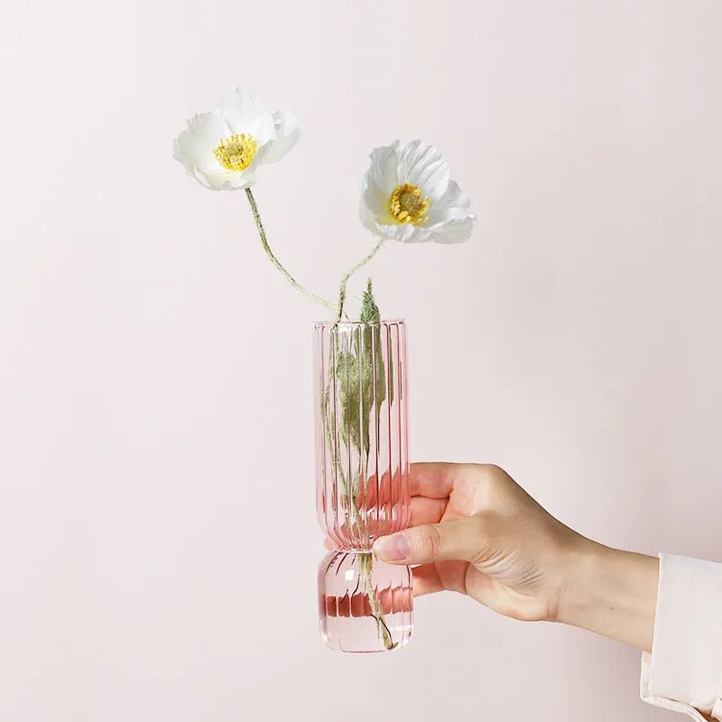 Hommfer - Vase Lumora en Verre – 17 cm - Hommfer
