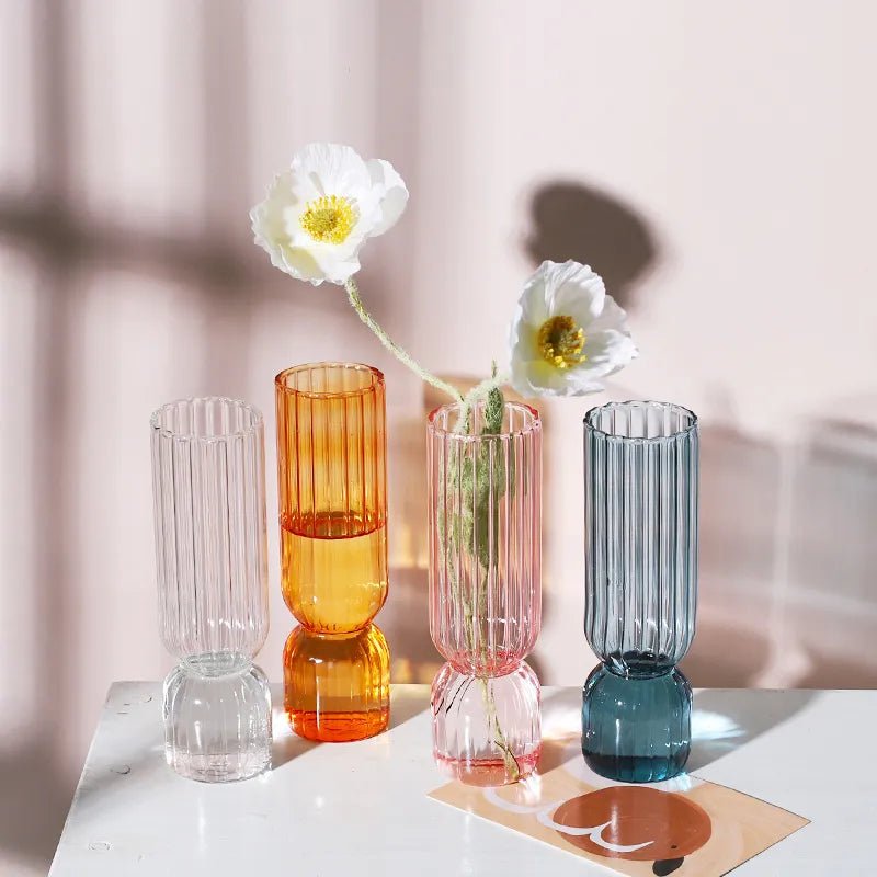 Hommfer - Vase Lumora en Verre – 17 cm - Hommfer