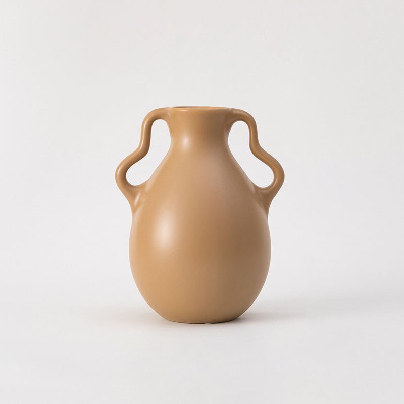 Hommfer - Vase Ondulé en Céramique Lavande Crème - Hommfer