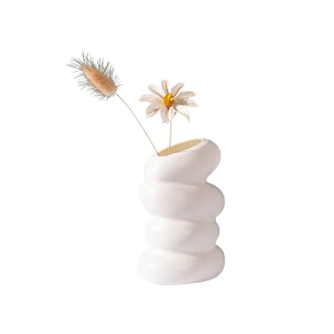Hommfer - Vase Plastique Design Spiral pour Plantes - Hommfer